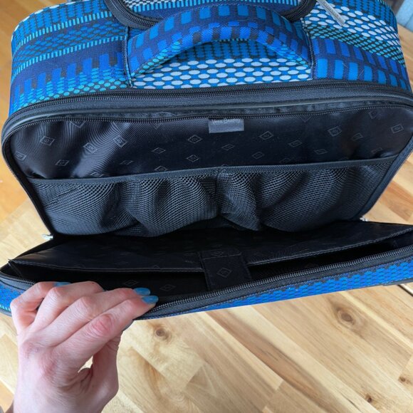 Vera Bradley On a Roll Work Bag in Cha-Cha Blue NWOT - Picture 8 of 15